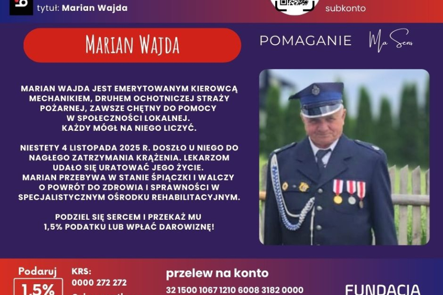 Pomóżmy druhowi Marianowi Wajdzie