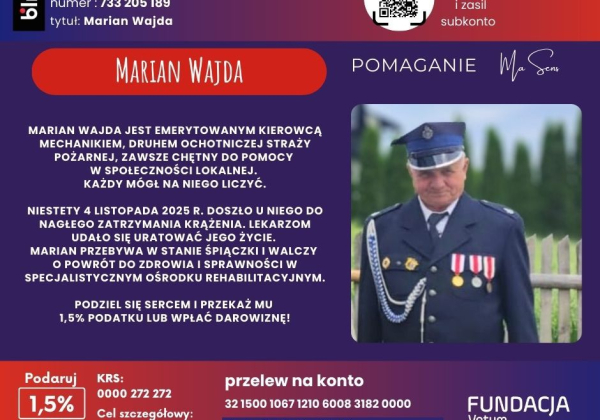 Pomóżmy druhowi Marianowi Wajdzie