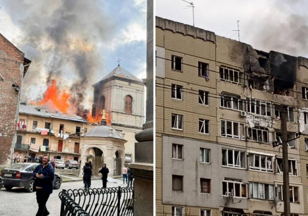 Rosyjskie drony uderzyły w Lwów