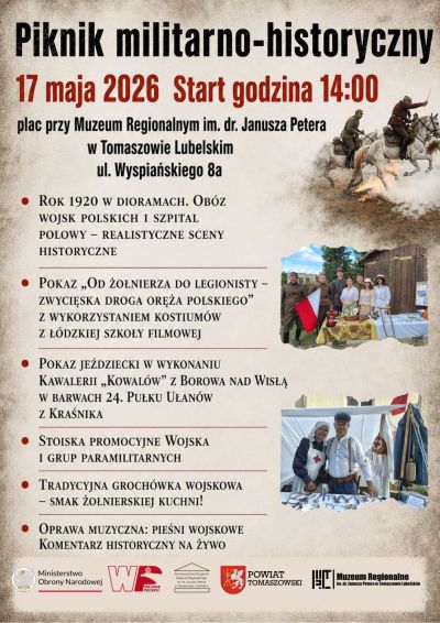 Militarny piknik w Tomaszowie Lubelskim. Będą pokazy kawalerii, dioramy i wojskowa grochówka