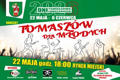 Tomaszów Lubelski rozpoczyna świętowanie. W piątek koncert „Tomaszów dla Młodych”