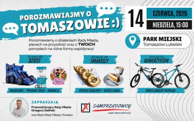 Radni spotkają się z mieszkańcami w parku. Będzie piknik i rozmowy o Tomaszowie