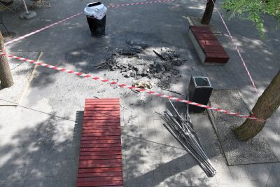 Podpalenie przy Zimnej Zośce. Policjanci zatrzymali 51-latka