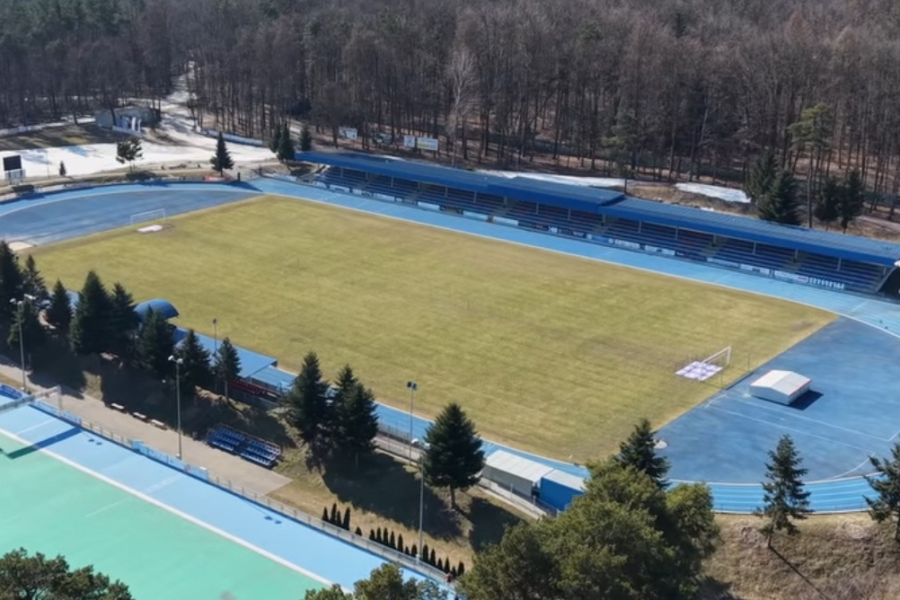 fot. kadr z filmu / LZPN -  Stadion w Tomaszowie Lubelskim