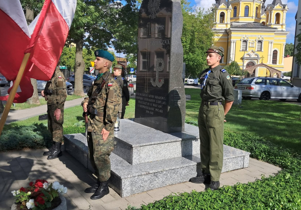 Ubiegłoroczne obchody rocznicy wybuchu Powstania Warszawskiego w Tomaszowie Lubelskim, fot. Urząd Miasta Tomaszów Lubelski
