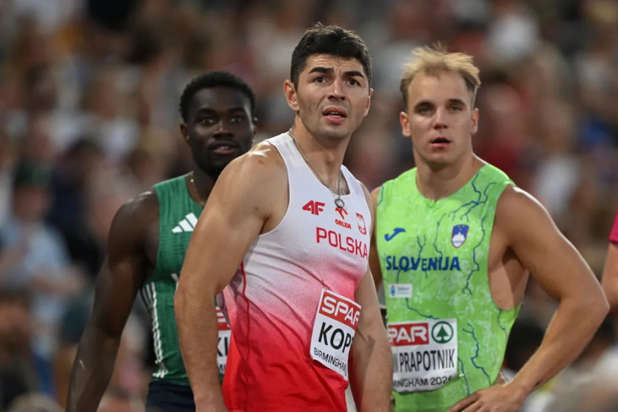 Dominik Kopeć podczas mistrzostw Europy w Birmingham. Fot. PAP / Adam Warżawa