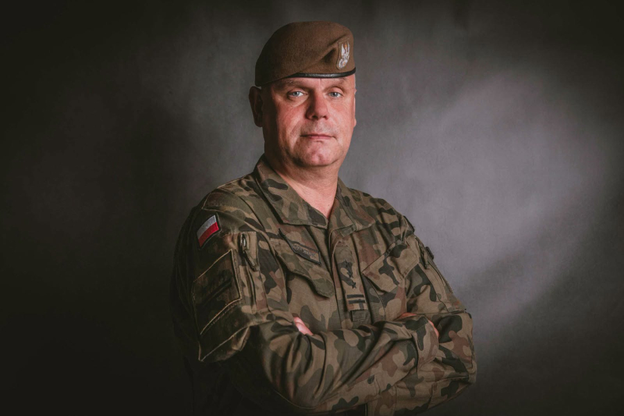 Płk Zbigniew Krzyszczuk, dowódca 2 Lubelskiej Brygady Obrony Terytorialnej. fot. 2 LBOT