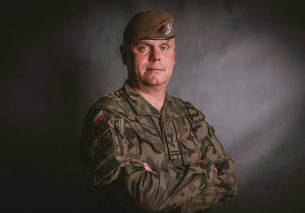 Płk Zbigniew Krzyszczuk, dowódca 2 Lubelskiej Brygady Obrony Terytorialnej. fot. 2 LBOT