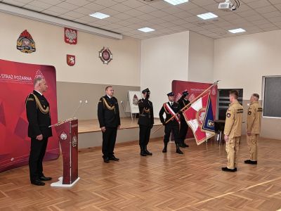 Dwóch nowych strażaków złożyło ślubowanie w Tomaszowie Lubelskim