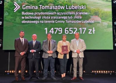 Blisko 1,5 mln zł dla gminy Tomaszów Lubelski. Powstanie 70 przydomowych oczyszczalni