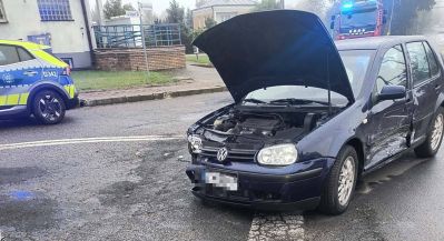 Wypadek w Łaszczowie. Zderzyły się dwa auta