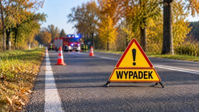 Wypadek na DW850 pod Czartowczykiem. Zderzyły się trzy pojazdy