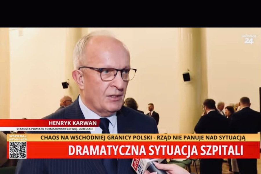 Kadr z nagrania wPolsce24