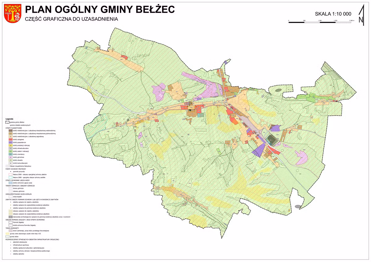 Plan ogólny gminy Bełżec