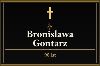 Zmarła Bronisława Gontarz [90 lat]