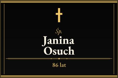 Zmarła Janina Osuch [86 lat]