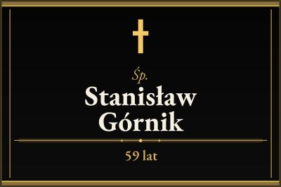 Zmarł Stanisław Górnik [59 lat]