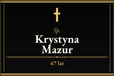 Zmarła Krystyna Mazur [67 lat]