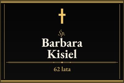 Zmarła Barbara Kisiel [62 lata]