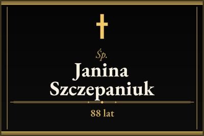 Zmarła Janina Szczepaniuk [88 lat]