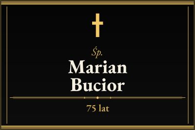 Zmarł Marian Bucior [75 lat]