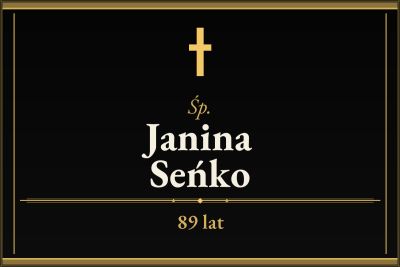 Zmarła Janina Seńko [89 lat]