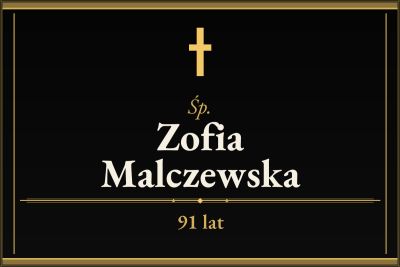 Zmarła Zofia Malczewska [91 lat]