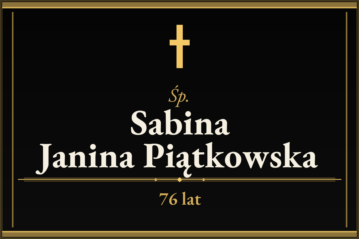 Sabina Janina Piątkowska