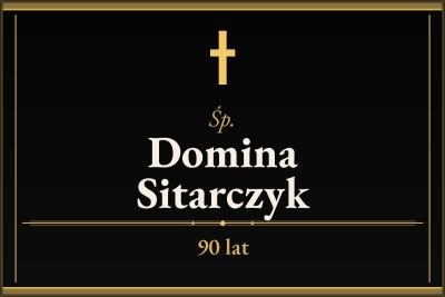 Zmarła Domina Sitarczyk [90 lat]