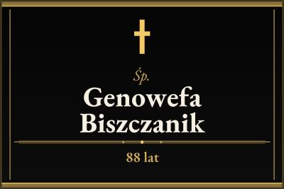 Zmarła Genowefa Biszczanik [88 lat]