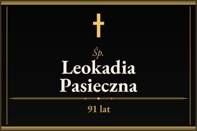 Zmarła Leokadia Pasieczna [91 lat]