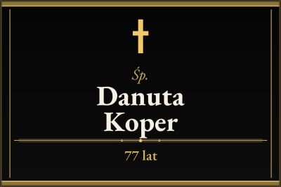 Zmarła Danuta Koper [77 lat]
