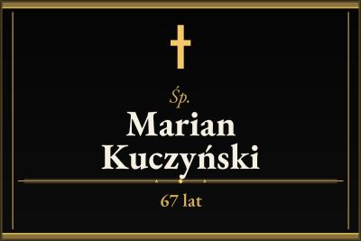 Zmarł Marian Kuczyński [67 lat]
