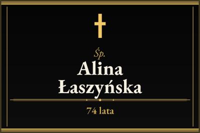 Zmarła Alina Łaszyńska [74 lata]