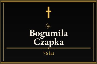 Zmarła Bogumiła Czapka [76 lat]