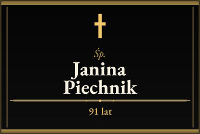 Zmarła Janina Piechnik [91 lat]