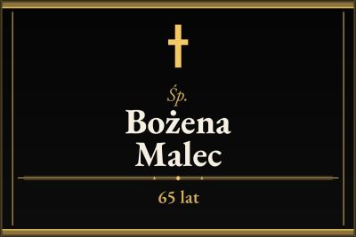 Zmarła Bożena Malec [65 lat]