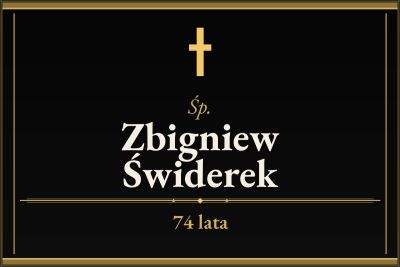 Zmarł Zbigniew Świderek [74 lata]