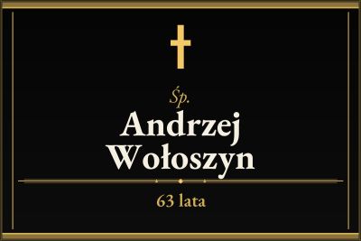 Zmarł Andrzej Wołoszyn [63 lata]