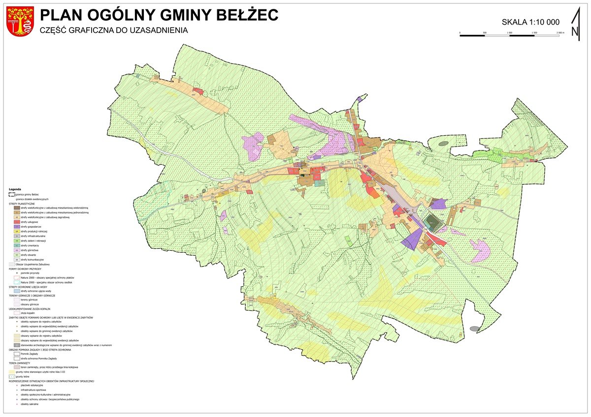 Plan ogólny gminy Bełżec